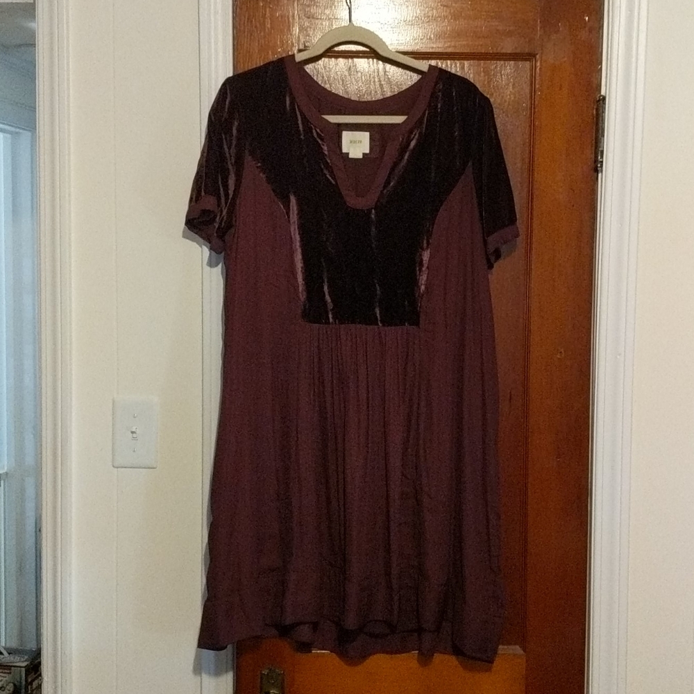 Wine swing dress